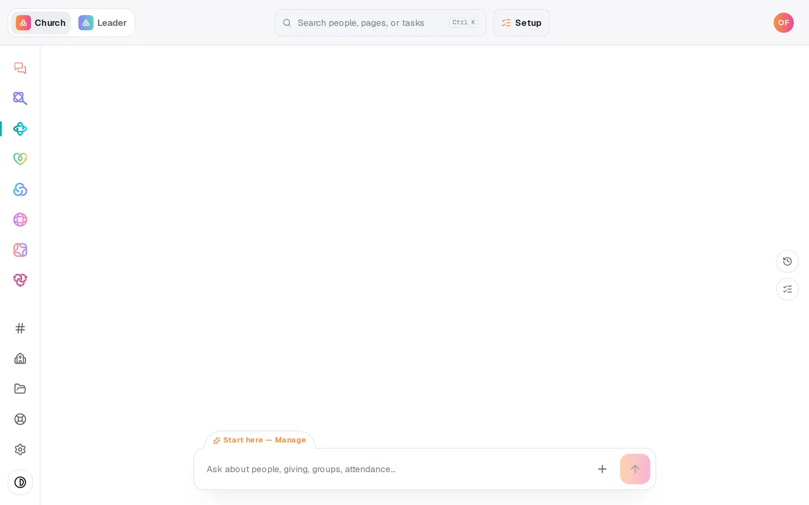 In the chat, describe the steps you take with every newcomer